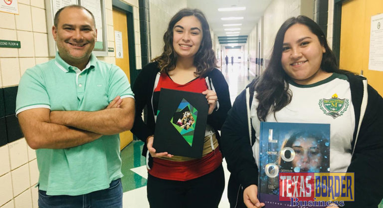 PSJA Memorial Early College HS yearbook cover recognized Nationally