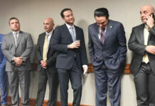 Featured, from left: Rep. Eddie Lucio, III, D-Brownsville; Rep. Sergio Muñoz, D-Mission; Rep. Alex Domínguez, D-Brownsville; Rep. Óscar Longoria, D-La Joya; Rep. Terry Canales, D-Edinburg; and Rep. Armando “Mando” Martínez, D-Weslaco. Photo Courtesy REP. ARMANDO “MANDO” MARTÍNEZ