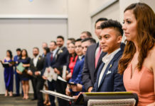 South Texas College’s Physical Therapist Assistant Program celebrated its 20th anniversary by graduating 19 students at a special pinning ceremony May 21.