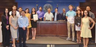 Weslaco High School students witnessed County Government in Action at Commissioners Court on May 21. The students will represent Weslaco High at the American Legion Boys State and Auxiliary Bluebonnet Girls State conferences this summer.