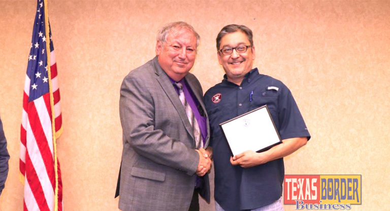 Mayor Dr. Armando O’Caña and new city commissioner Alberto Vela.