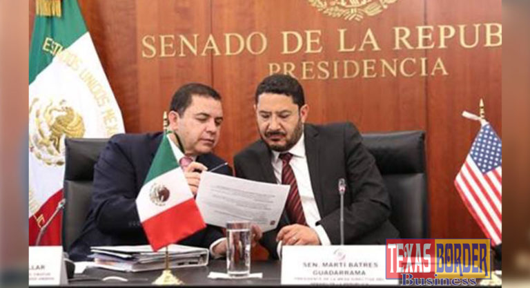 Congressman Henry Cuellar (TX-28) meets with Mexican Senate Leaders to discuss a variety of topics including USMCA. Pictured from left to right (top photo): Congressman Henry Cuellar and Senator Marti Batres Guadarrama