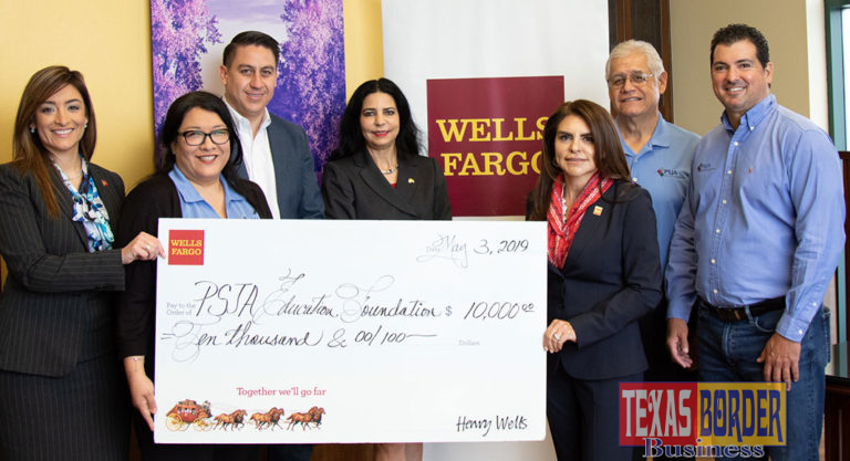 President Alma Ortega Johnson presents a $10K grant to the Pharr-San Juan-Alamo Education Foundation. Wells Fargo has a long track record of supporting the community in many aspects. For some time, these activities were suspended and appears that they are coming back. Extraordinary and congratulations!