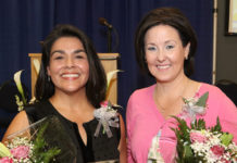 Edinburg CISD selects 2019-2020 District Teachers of the Year. Pictured (L-R): District Secondary Teacher of the Year Delia Perez and District Elementary Teacher of the Year Michelle Hope Frazier.