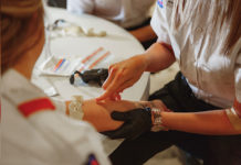 TSTC Workforce Training offers New Allied Health courses Phlebotomy, the process of making an incision in a vein with a needle to draw blood or hook up an IV.