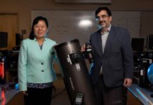 Dr. Nicolas Pereyra and Dr. Liang Zeng, both UTRGV associate professors of physics, have been chosen as PhysTEC Fellows for the 2019-2020 cohort. PhysTEC is an organization focused on improving and promoting the education of future physics teachers, and through this fellowship, Pereyra and Zeng will work on increasing the number of high school physics teachers in the Valley over the next two years. (UTRGV Photo by Paul Chouy)