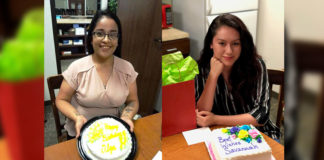 Olga Silva (left) and Savannah Ayala (right) were so helpful and willing to learn!