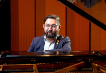 UTRGV Alum says Music Education is a Way to Hit Life’s High Notes UTRGV alumnus Mathew Campbell – an award-winning music composer and educator – was part of the University Scorpion Scholars Program provided by legacy institution UTB-TSC and graduated from UTRGV in 2016 with a bachelor’s degree in Music Education. He won the 2015 Percussive Arts Society Composition Contest and has premiered multiple works at Texas Music Educator’s Conferences in 2015, 2016 and 2017, as well as at the National Flute Convention in 2013, and the International Clarinet Convention in 2016. He recently earned double master’s degrees in Music Composition and Conducting from Oklahoma City University, where he was an educator. Campbell recently moved back to the Rio Grande Valley to return to his roots and spread his love for music to his community. (UTRGV Photo by Paul Chouy)