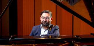 UTRGV alumnus Mathew Campbell – an award-winning music composer and educator – was part of the University Scorpion Scholars Program provided by legacy institution UTB-TSC and graduated from UTRGV in 2016 with a bachelor’s degree in Music Education. He won the 2015 Percussive Arts Society Composition Contest and has premiered multiple works at Texas Music Educator’s Conferences in 2015, 2016 and 2017, as well as at the National Flute Convention in 2013, and the International Clarinet Convention in 2016. He recently earned double master’s degrees in Music Composition and Conducting from Oklahoma City University, where he was an educator. Campbell recently moved back to the Rio Grande Valley to return to his roots and spread his love for music to his community. (UTRGV Photo by Paul Chouy)