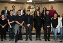 A group of PSJA Southwest Early College High School students from Pharr-San Juan-Alamo ISD developed and presented several drainage solutions to address local flooding issues to City of Pharr leaders on June 25, 2019.