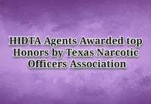 HIDTA Agents Awarded top Honors by Texas Narcotic Officers Association