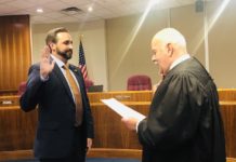Victor Haddad Took Oath of Office Victor Haddad, taking oath of office as the newly elected McAllen City Commissioner District 5. U. S. Federal Judge Ricardo Hinojosa administering the oath.