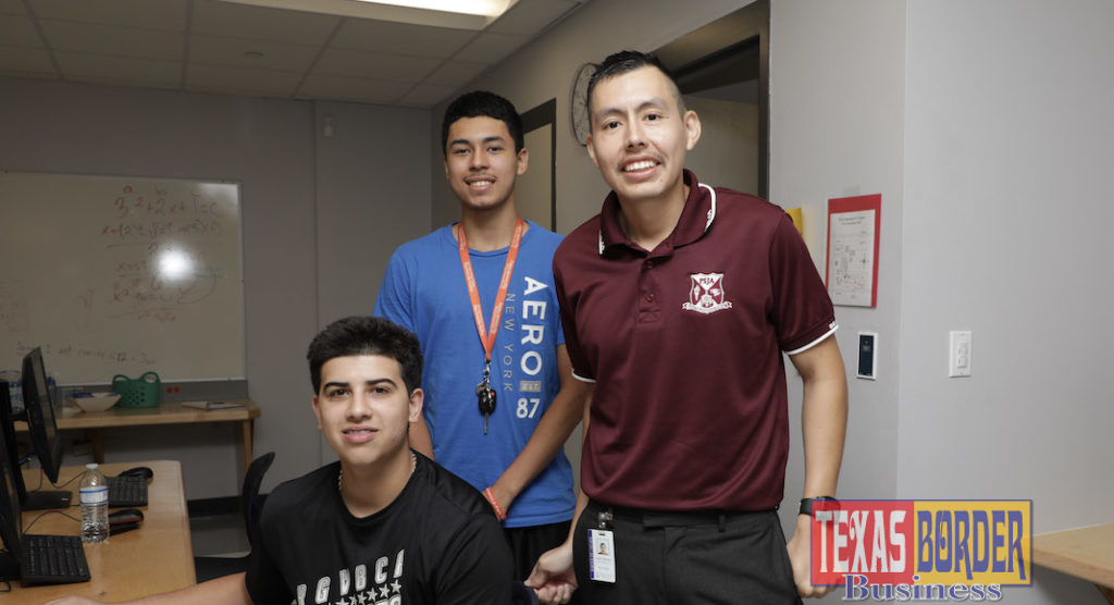 Pictured is South Texas College Dual Degree Specialist Osiel Sanchez and PSJA Early College High School graduates Miguel Villarreal and Julio Mendieta. Villarreal is an entering Freshman at STC, and Mendieta is an incoming Freshman at UTRGV.