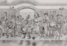 Dialogues with Mother Earth: The Murals Talk Climate Change, Drawing to Save the Planet, Coming to the IMAS Image credit: Water, 70x172”, 2018