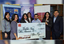 Wells Fargo Does it Again, Gifts 5k to United Way Pictured L-R: Kay Garza, Wells Fargo Bank Branch Manager; Laura Robles, McAllen Chamber of Commerce Latina Hope Representative; Lilly Lopez-Killelea – United Way of South Texas President; Yolanda Gonzalez - Wells Fargo Bank District Manager; Jorge Sanchez - McAllen Chamber of Commerce Latina Hope Representative; Alma Ortega-Johnson - Wells Fargo Bank Region Bank President, and Andy Bravo, Wells Fargo Bank Sr. Business Relationship Manager.