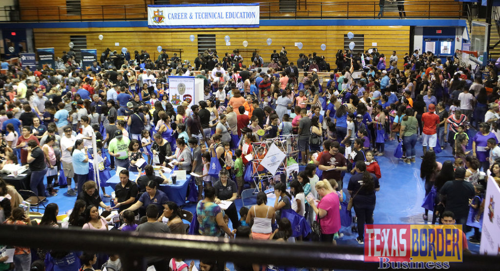 Edinburg CISD Back to School Bash draws more than 12,000 students and their families to the community-wide event, which was held on Aug. 12 at the South Middle School gymnasium in Edinburg.