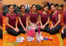 Mission High School High Flyers earn accolades at Dance Camp Officers photo (Left to right): 2nd Lieutenant Jannelle Marroquin, 1st Captain Naylea Hinojosa, Major Jetzely Coronado, 2nd Captain Victoria Alvarez, and 1st Lieutenant Jessika Soto.