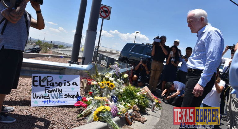 Sen. Cornyn Visits Memorial for El Paso Shooting Victims