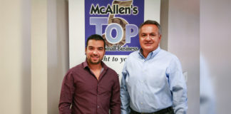 Pictured left to right: Jorge Sanchez, Vice President of Business Development and Start-ups; Richard Longoria, BML.