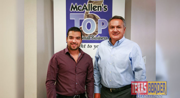 Pictured left to right: Jorge Sanchez, Vice President of Business Development and Start-ups; Richard Longoria, BML.