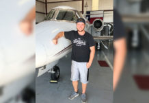 TSTC Alum Flying High TSTC Aircraft Grad Nick Baker