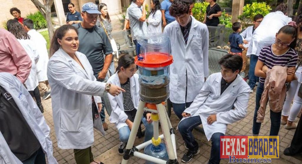 During UTRGV’s recent JSTEM Summer Program, area high school students learned how to solve a real-world, original research problem by collaborating on building water biofiltration systems. The camp helped them develop content and skills in specific STEM and JSTEM (Journalism, Science, Technology, Engineering & Math) disciplines. And as an added incentive, they got to interact via video conference with students in Ghana who were working on a similar project. (UTRGV Photos by Paul Chouy)