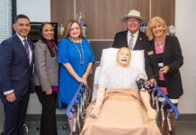 Left to right, Texas Workforce Commissioner Representing Labor Julian Alvarez, Workforce Solutions Strategy and Engagement Director Arcelia Sanchez, Workforce Solutions Boardmember Sonia Falcon, Sen. Juan “Chuy” Hinojosa, and South Texas College President Dr. Shirley A. Reed. STC was awarded a $1 million Skills Development Fund (SDF) grant and a $140,860 Self Sufficiency Fund (SSF) grant at a formal check signing ceremony Aug. 1.