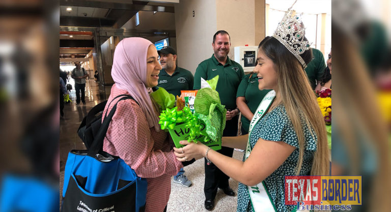 PSJA Memorial ECHS students and staff welcomed their new Arabic teacher Nermeen Aboughoneim from Egypt when she arrived at the McAllen International Airport on August 8, 2019.