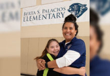PSJA ISD Teacher Assistant Carolina Vallejo pictured with her mentor and supervisor Coach Veronica Muñiz.
