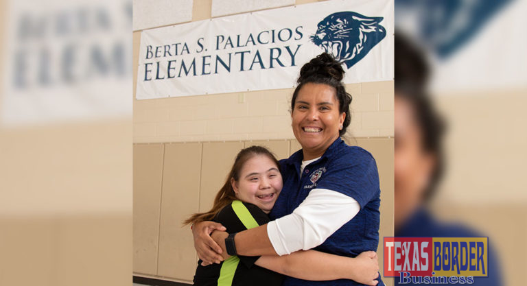 PSJA ISD Teacher Assistant Carolina Vallejo pictured with her mentor and supervisor Coach Veronica Muñiz.
