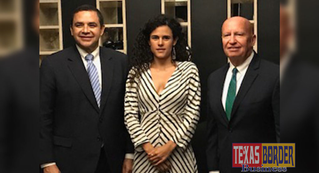 Congressman Henry Cuellar (TX-28) and Congressman Kevin Brady (TX-8) with Mexican Secretary of Labor Luisa Alcalde