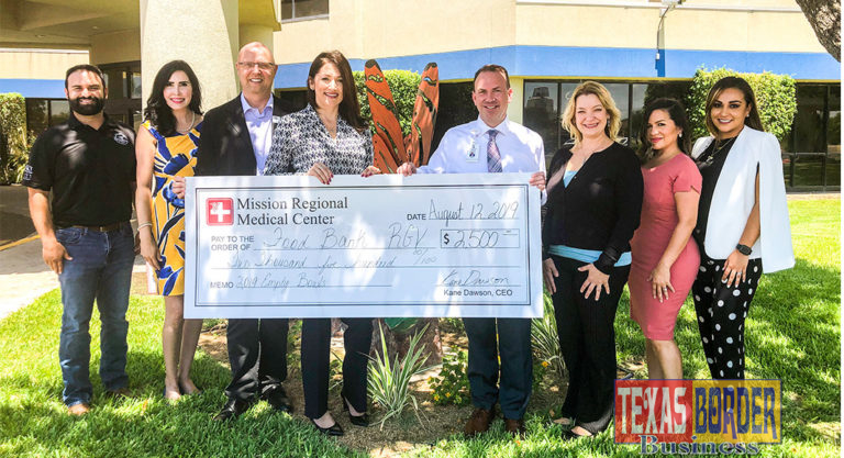 Empty Bowls 2019 tickets are on sale now at www.foodbankrgv.com! Join us for the biggest food bank fundraiser of the year! Philip Farias, FBRGV Mgr. of Corporate Engagement & Events; Michelle Zamora, Vantage Bank Texas First Vice President Commercial Relationship Mgr./Empty Bowls Committee; Ron Meijerink, FBRGV CEO; Gabriela Nunnery, Shepard Walton King Insurance Group/Empty Bowls Chair; Kane Dawson, MRMC CEO; Kennetha Foster, MRMC Chief Nursing Officer; Kathleen Avila, MRMC Regional Business Development Director; Paola Lopez, MRMC Marketing Mgr. For more information, contact Philip Farias, Mgr. of Corporate Engagement & Special Events, by calling (956) 904-4513 or pfarias@foodbankrgv.com.