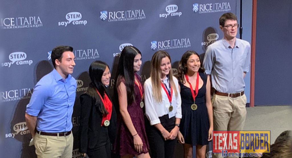A group of 28 middle school and high school students from PSJA ISD participated in the 2019 Rice University Tapia Summer Camps held in Houston July 28 through Aug 2, 2019.  