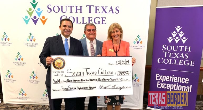 Dr. Alejo STC trustee, Congressman Henry Cuellar, and STC President Dr. Shirley Reed