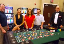 Pictured L-R: Weslaco Chamber Board members Daryl Smith, Smith Security Group; Mari Aviles, Valley Grande Institute, Vangie Saenz, Vantage Bank; Travis McDaniel, Valley Trophies and Gene Denby, RGV Las Vegas Nights.