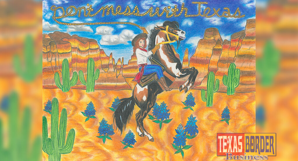 Winning Don’t mess with Texas® K-12 Art Contest entry submitted by Edinburg North High School art student Brittlee Garcia.