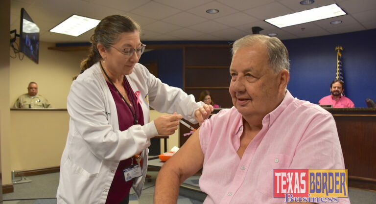 County Judge Richard F. Cortez gets annual flu shot; encourages residents to do the same