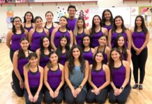 Former Dallas Cowboys Cheerleader visits MHS Dance Team