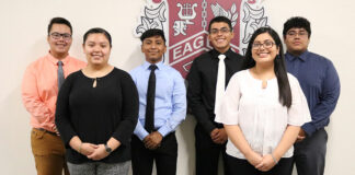 Pictured are the current MHS students who earned an AP Scholar Award this year, from left to right: Kevin Santos Guzman, Lisa Garza, Abraham Cruz, David Medina, Yazmin Cortes, Sebastian Ortiz.
