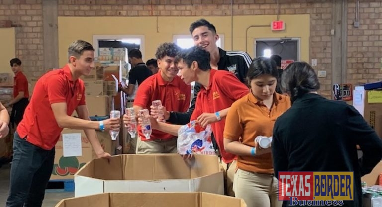 IDEA Toros Students Give Back to the Community by Volunteering at the RGV Food Bank