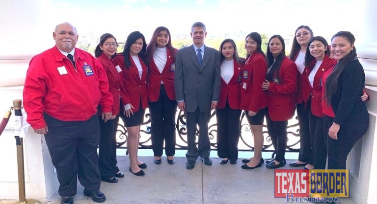 Rep Vela meeting with SkillsUSA students and teachers