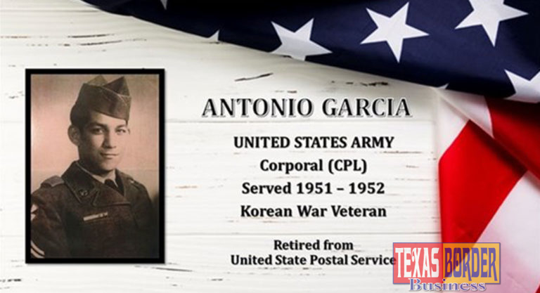 U.S. Veteran Antonio Garcia leads Pledge of Allegiance