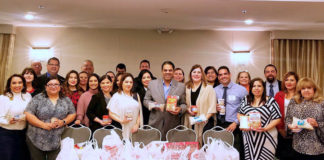 Food Bank RGV CEO, Stuart Haniff, MHA, (center) received a food donation equivalent to 343 meals from the McAllen Hospitality Task Force at a recent meeting. He is joined by members representing travel, tourism and hospitality professionals from McAllen, Texas. Find out how to fight hunger at www.foodbankrgv.com.