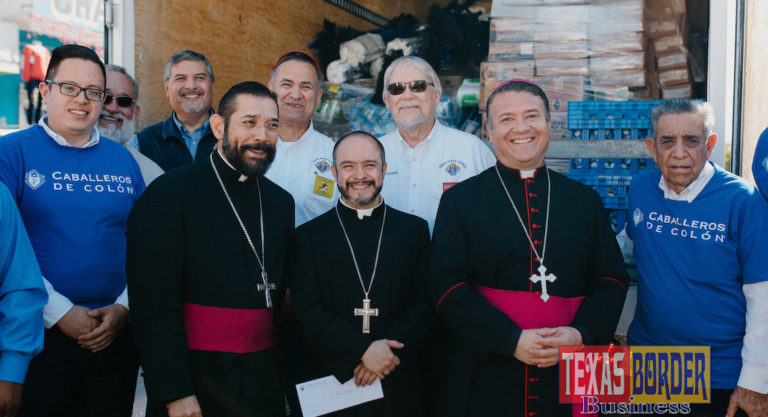 U.S. and Mexican Knights of Columbus Distributed Supplies in Matamoros Friday