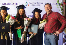 These sisters, who are triplets, from McAllen ISD's Achieve Early College High School earned their Associates Degrees from South Texas College Dec. 14.