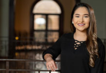 Thanks to dual enrollment courses, UTRGV's capped tuition rate and free tuition, Viviana Garza, a mass communications major from San Benito, will be graduating Dec. 13 after only two years at the university. (UTRGV Photo by David Pike)