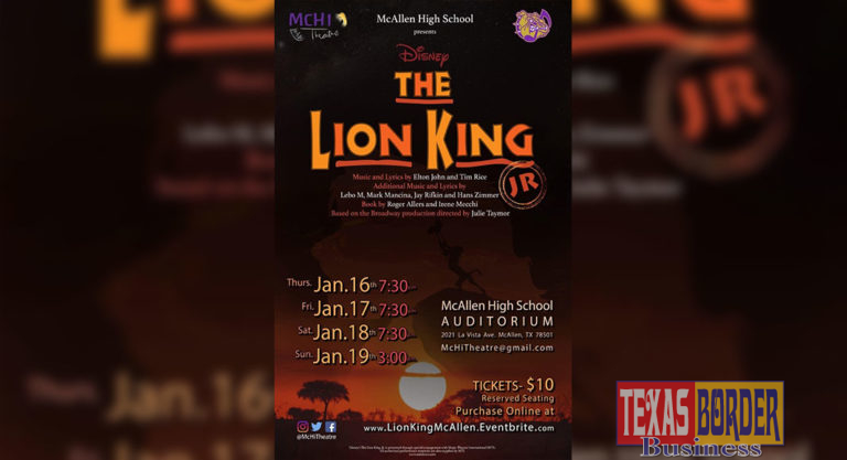 McAllen High Theatre & Choir to present The Lion King