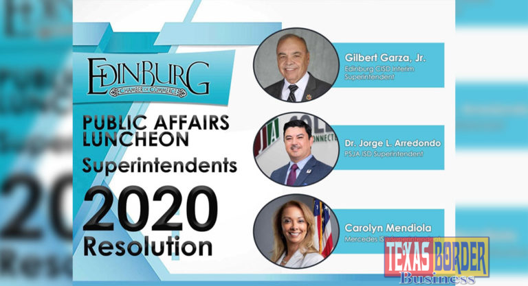 Edinburg Chamber to Showcase Superintendents 2020 Resolution