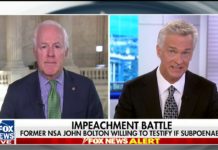Cornyn on Fox: President Exercised Constitutional Authority on Iran, Ball in Pelosi’s Court on Impeachment