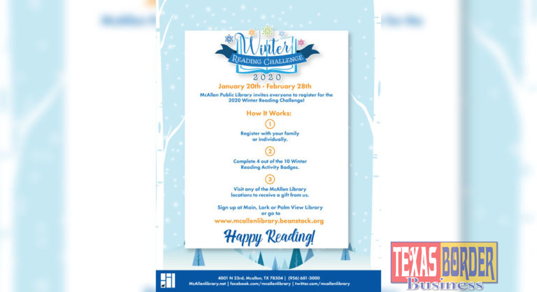 McAllen Public Library Launches Inaugural Winter Reading Challenge